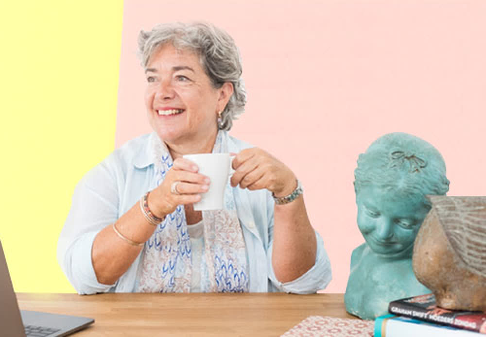 Sandra van den Nieuwenhof aan het werk